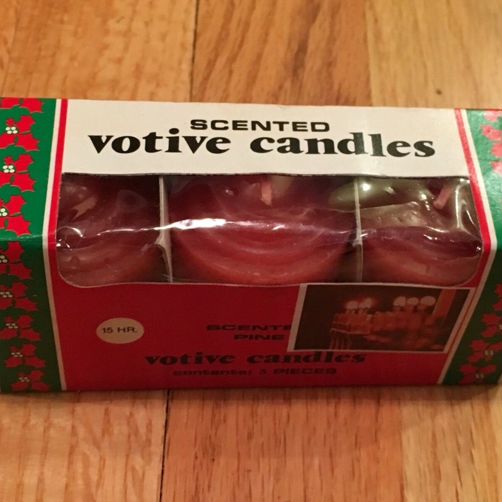 Scented Votive Candles, Set of 3 New